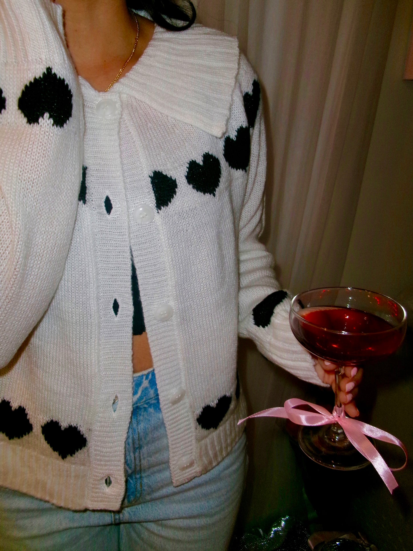 Black Sweetheart Sweater