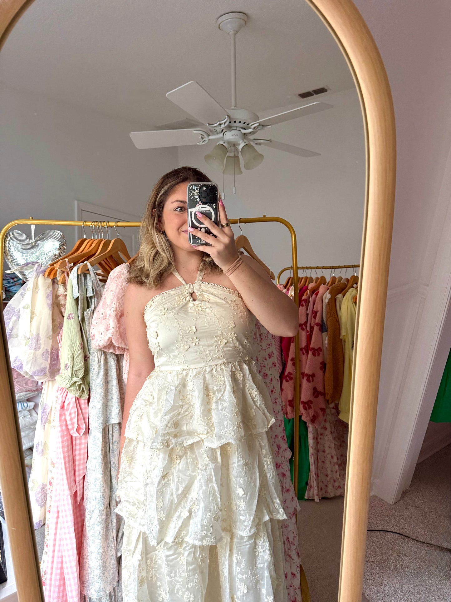 Eve Ruffled Midi Dress