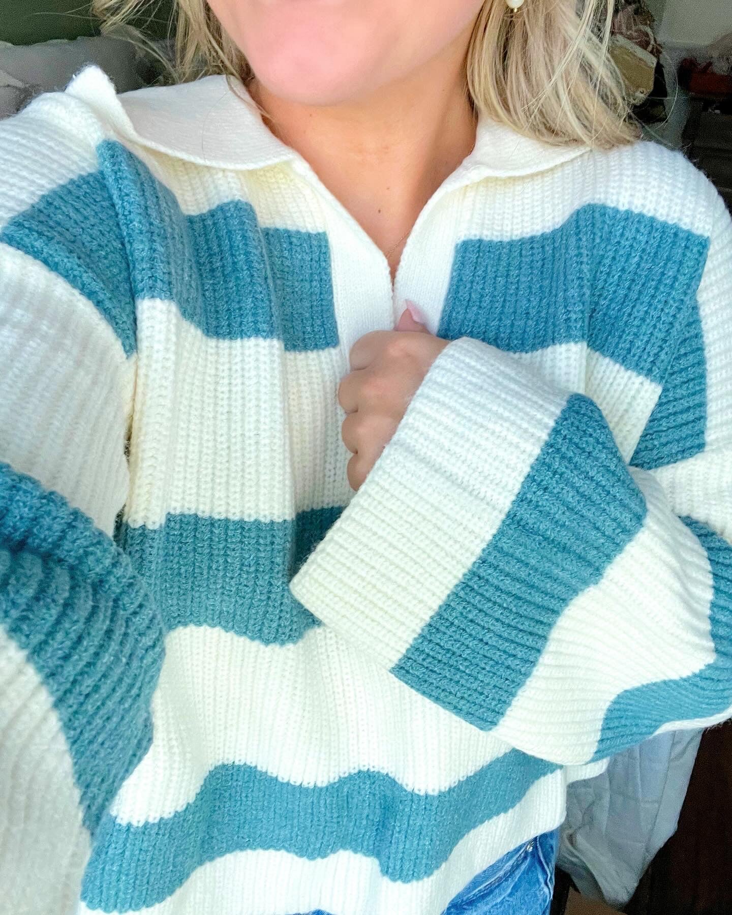 Paisley Blue Sweater