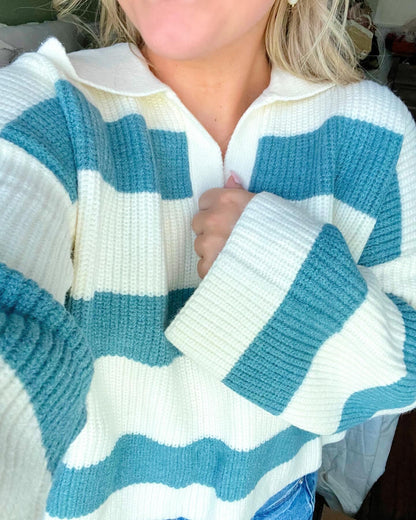 Paisley Blue Sweater
