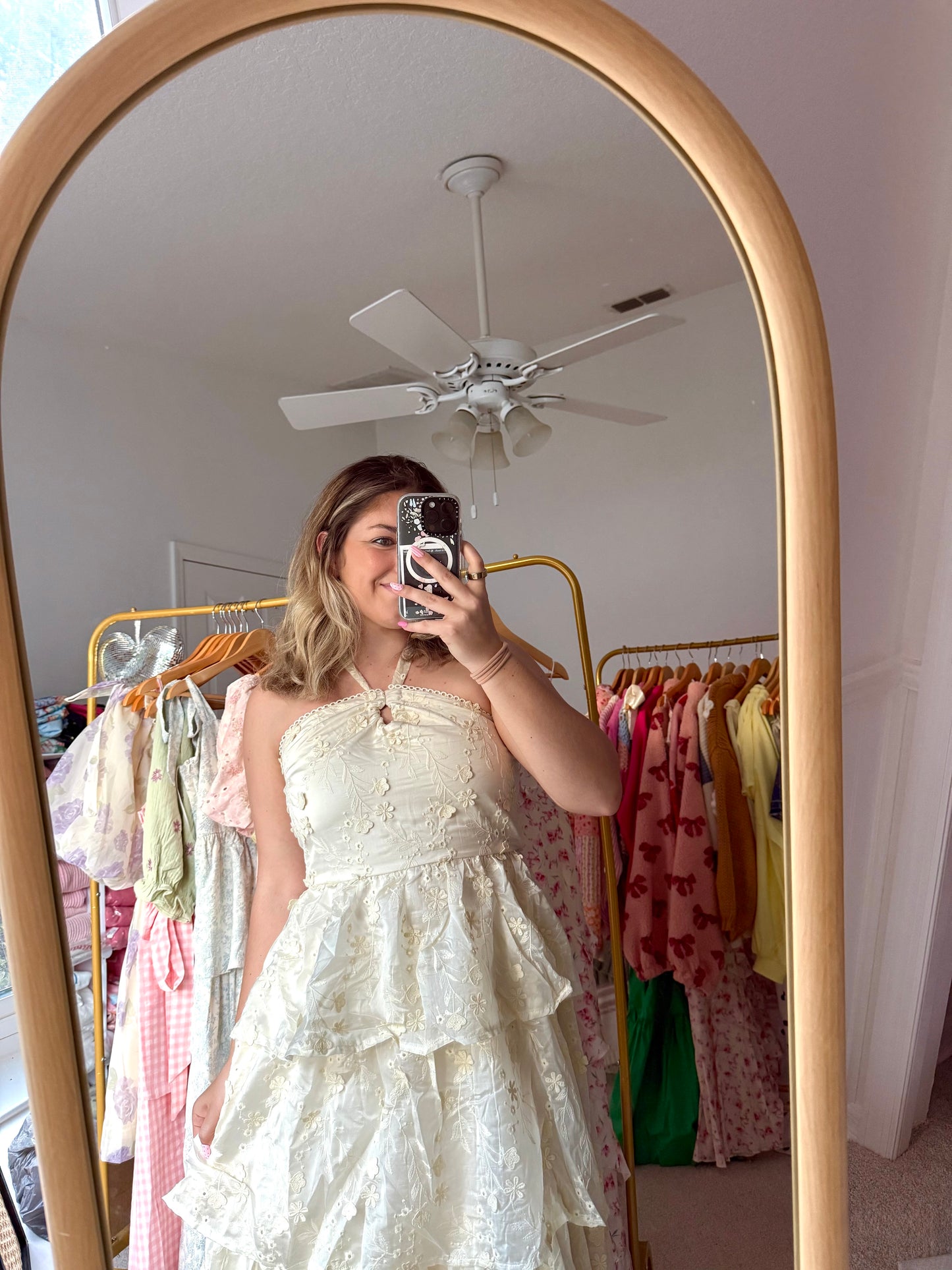 Eve Ruffled Midi Dress