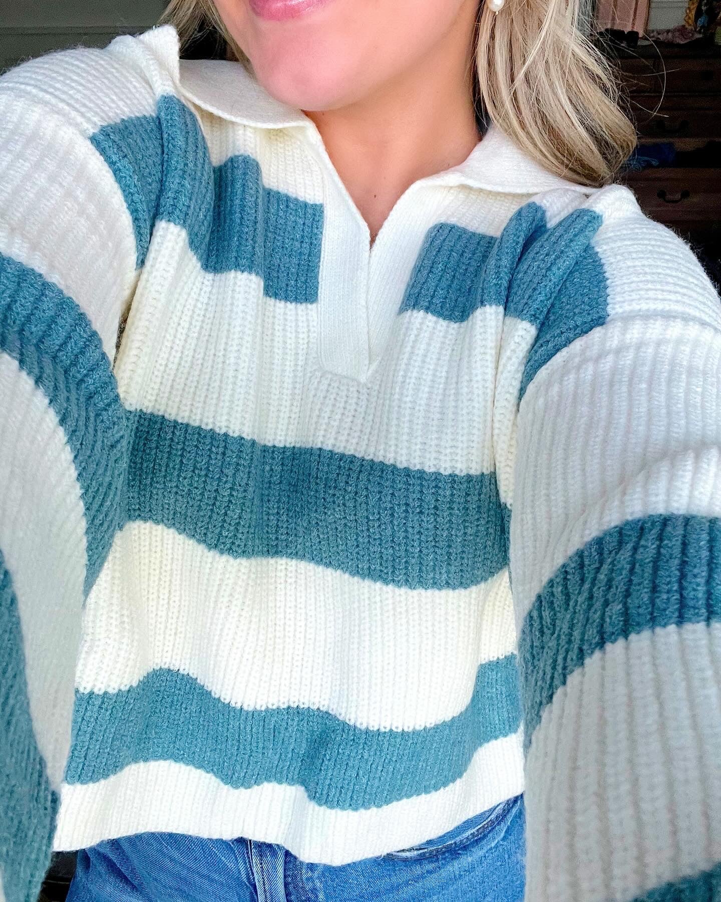 Paisley Blue Sweater