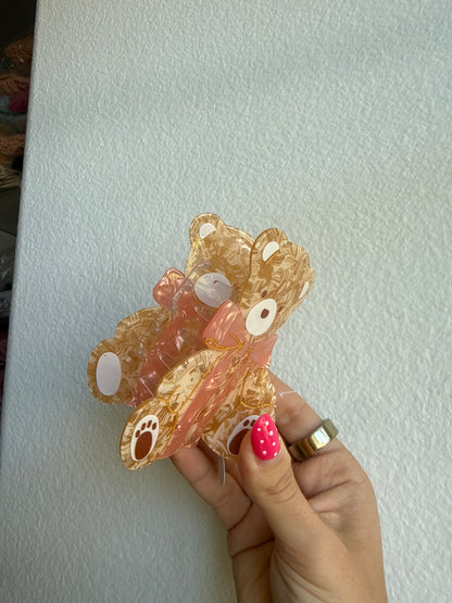 Teddy Bear Hair Clips