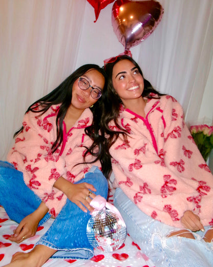 Pink Bow Sherpa