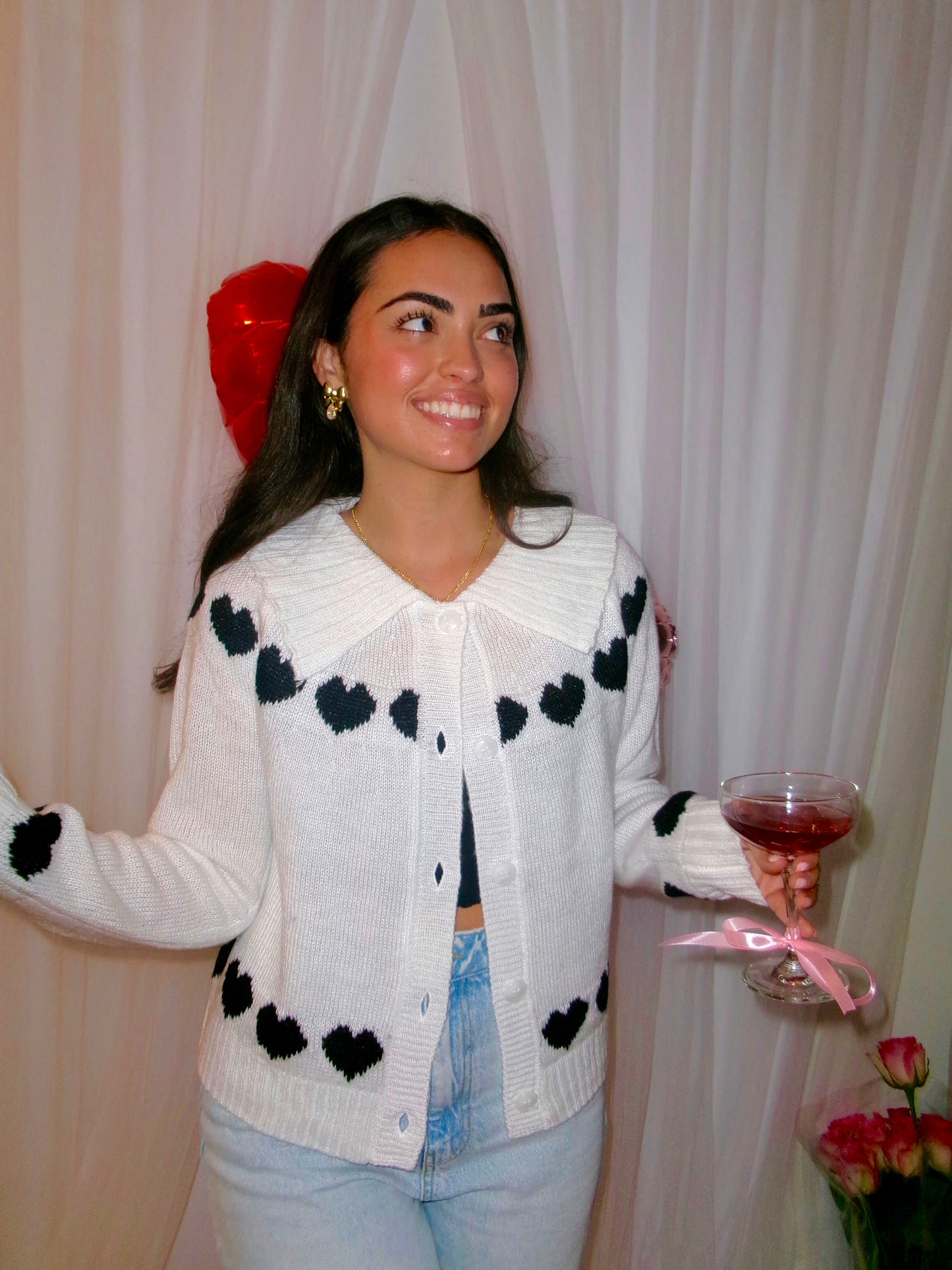 Black Sweetheart Sweater