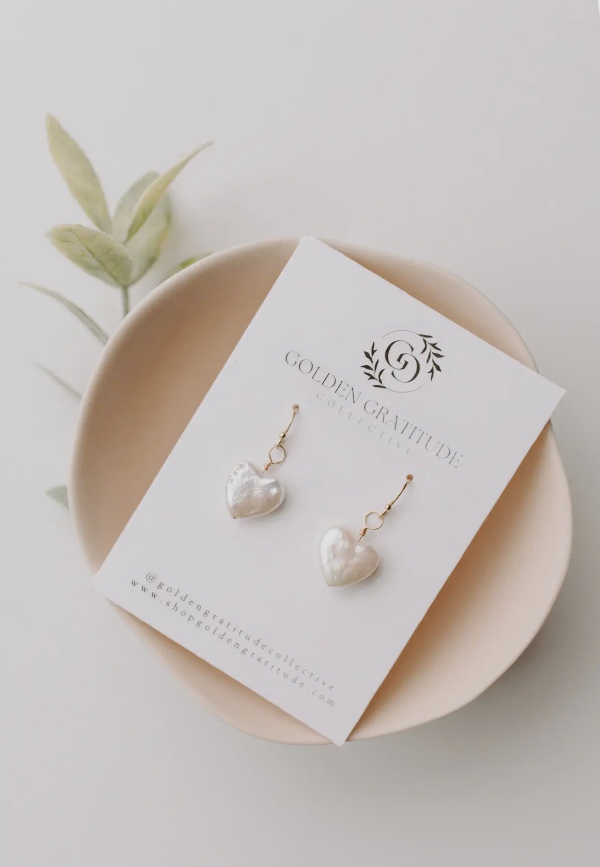 Valentine Heart Pearl Earrings