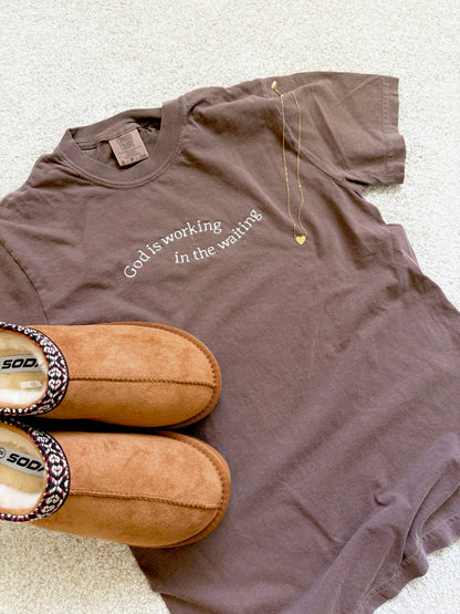 God is Working in the Waiting Tee