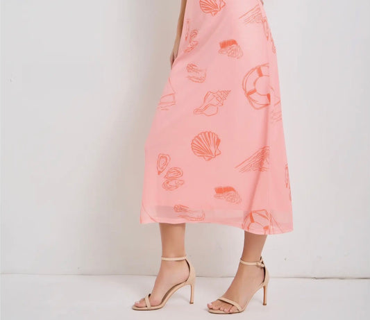 Peach Sunset Maxi Skirt