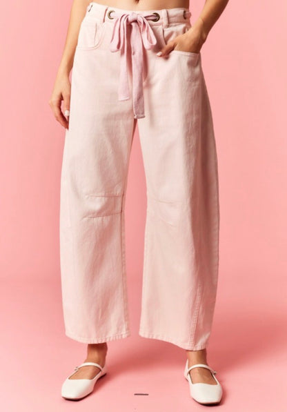 Cotton Candy Skies Barrel Jean