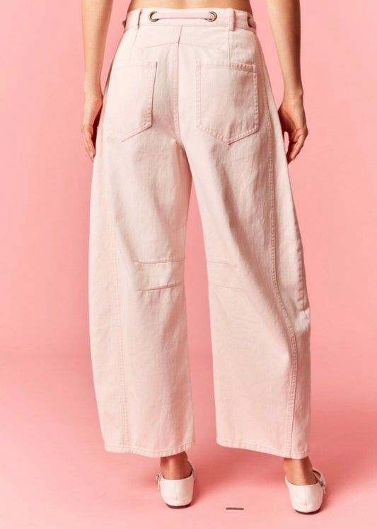 Cotton Candy Skies Barrel Jean