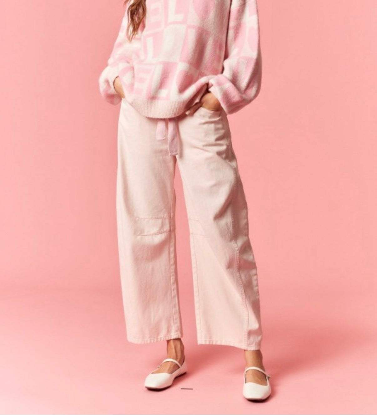 Cotton Candy Skies Barrel Jean