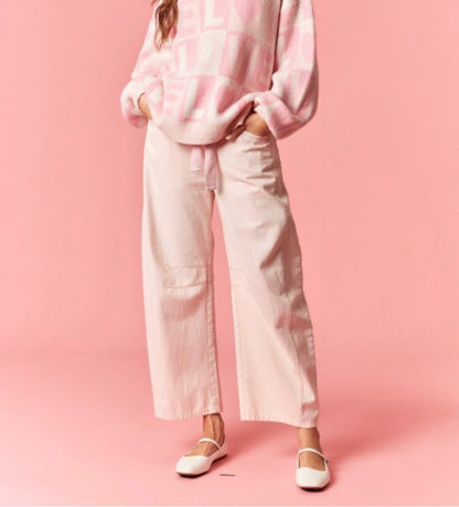 Cotton Candy Skies Barrel Jean