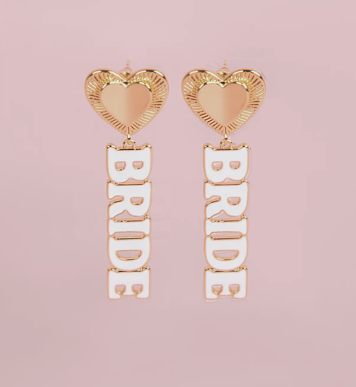 White Bridal Earrings
