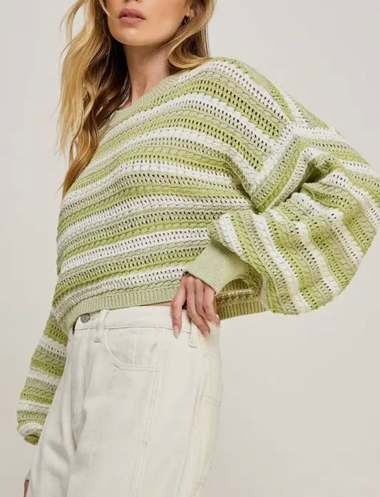 Crochet Cropped Sweater