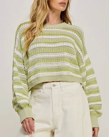 Crochet Cropped Sweater
