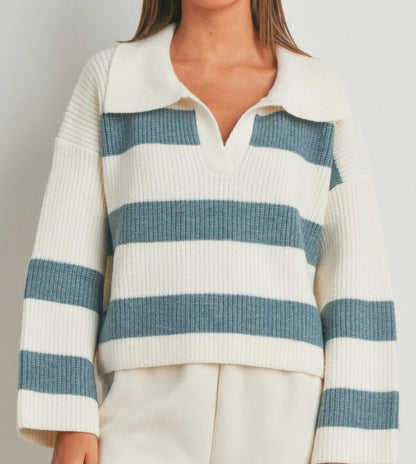 Paisley Blue Sweater