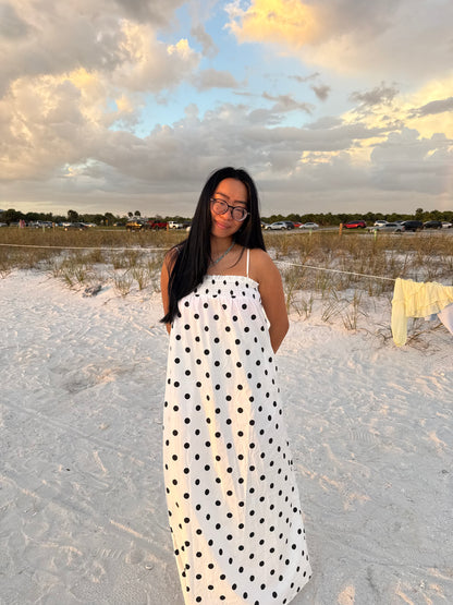 Polka Dot Maxi Dress