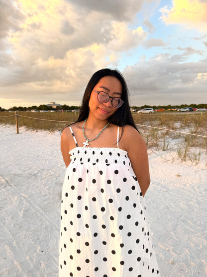 Polka Dot Maxi Dress