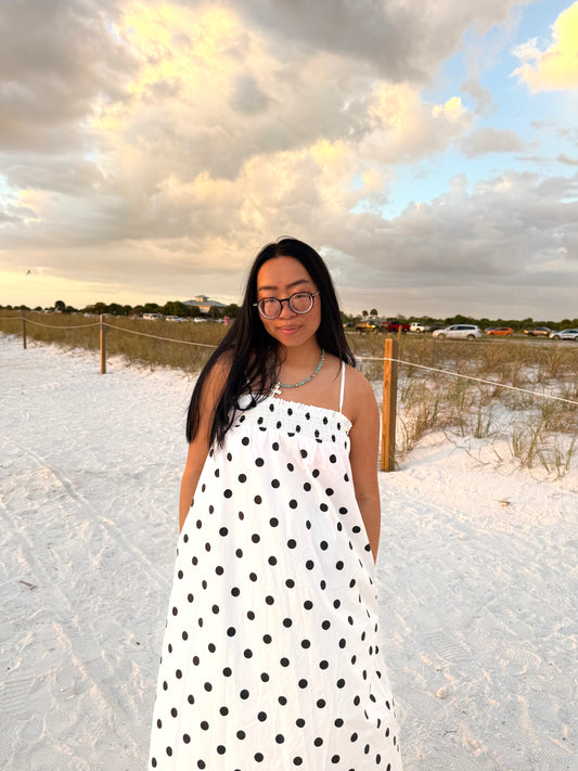 Polka Dot Maxi Dress