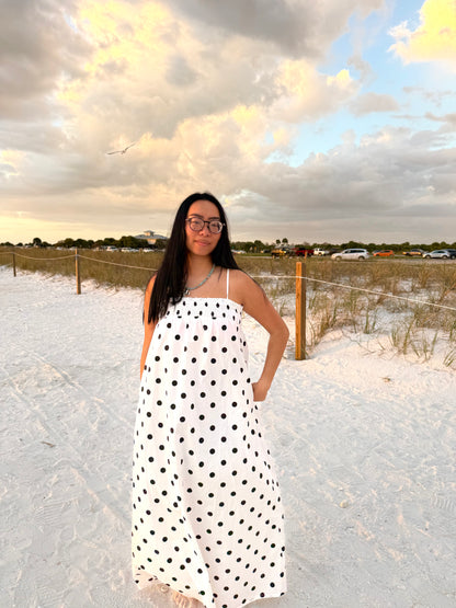 Polka Dot Maxi Dress