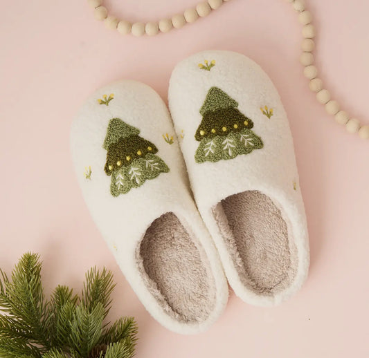 Christmas Tree Slippers S/M