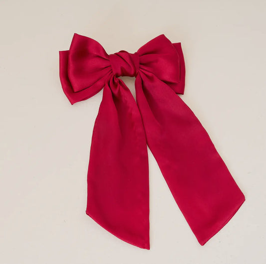 Red Satin Bow