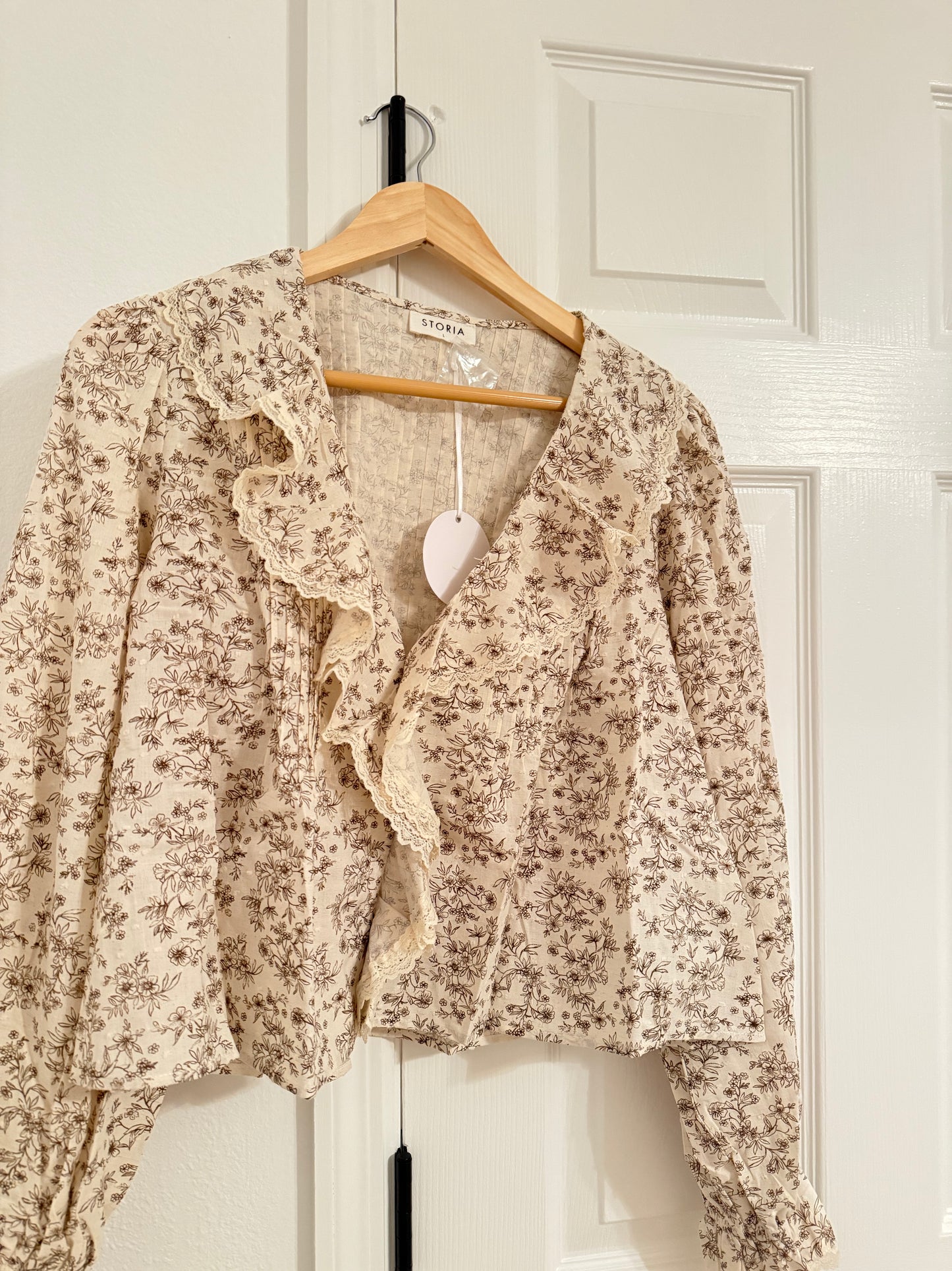 Autumn Spice Ruffle Top