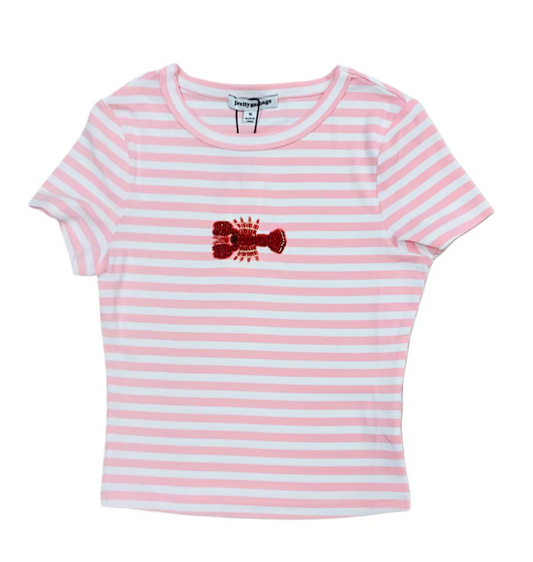 Lobster Beaded Baby Tee