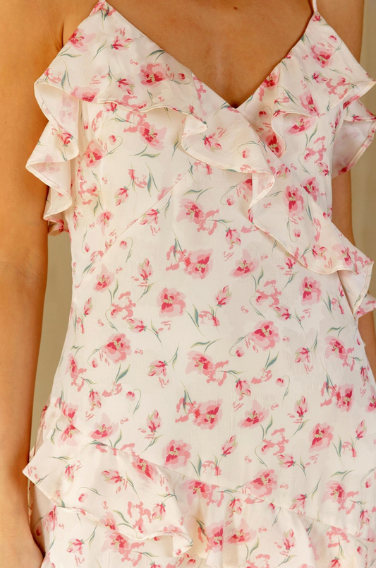 Floral Ruffled Maxi