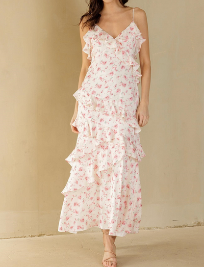 Floral Ruffled Maxi