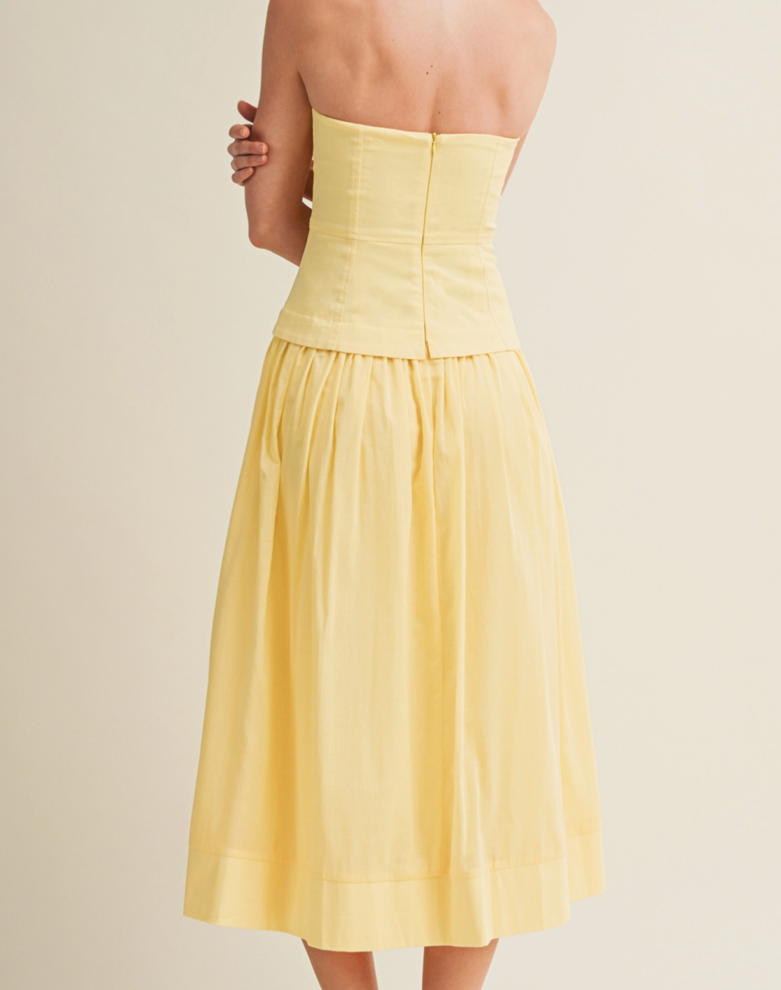 Strapless Corset Maxi Dress