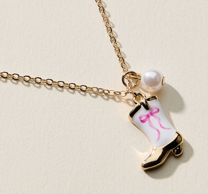 For the Girls Boot Necklace
