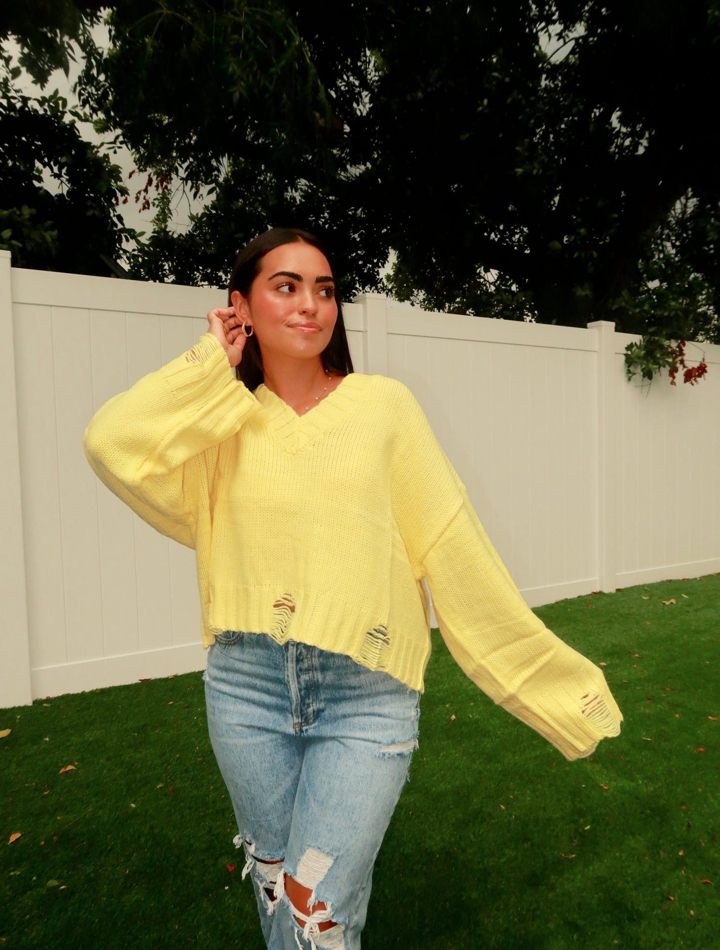 Sunshine Knit Crop