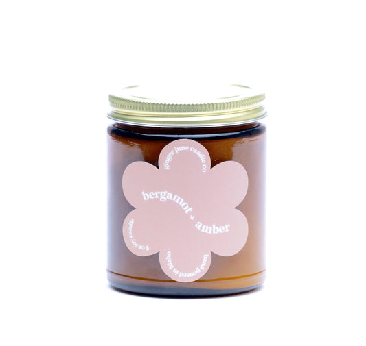 Bergamot + Amber Candle