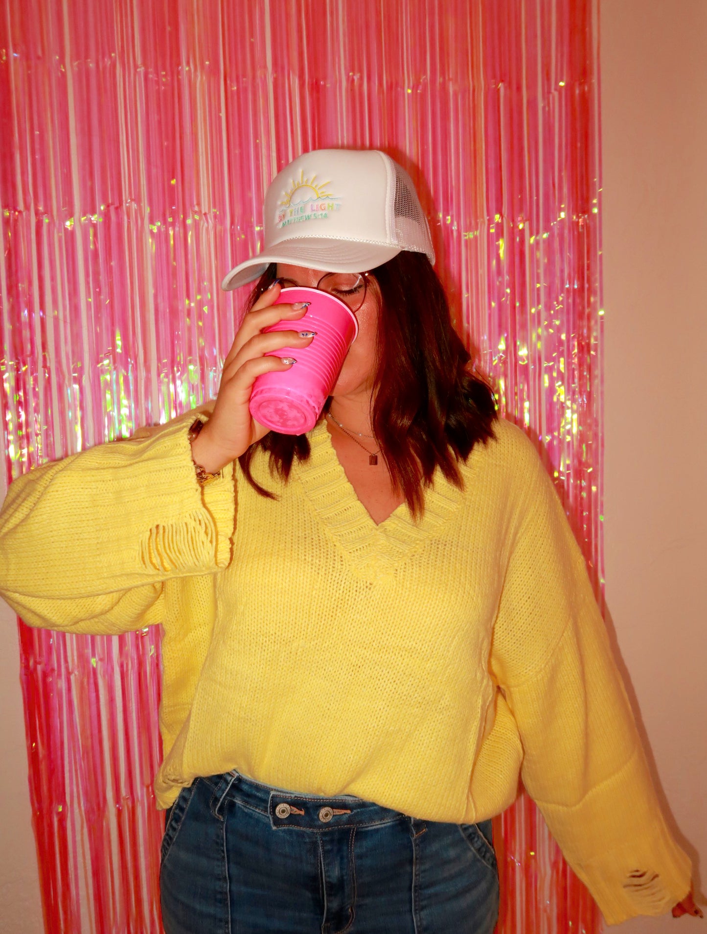 Sunshine Knit Crop